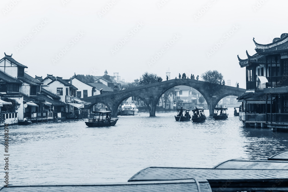 Architectural scenery and skyline of Shanghai