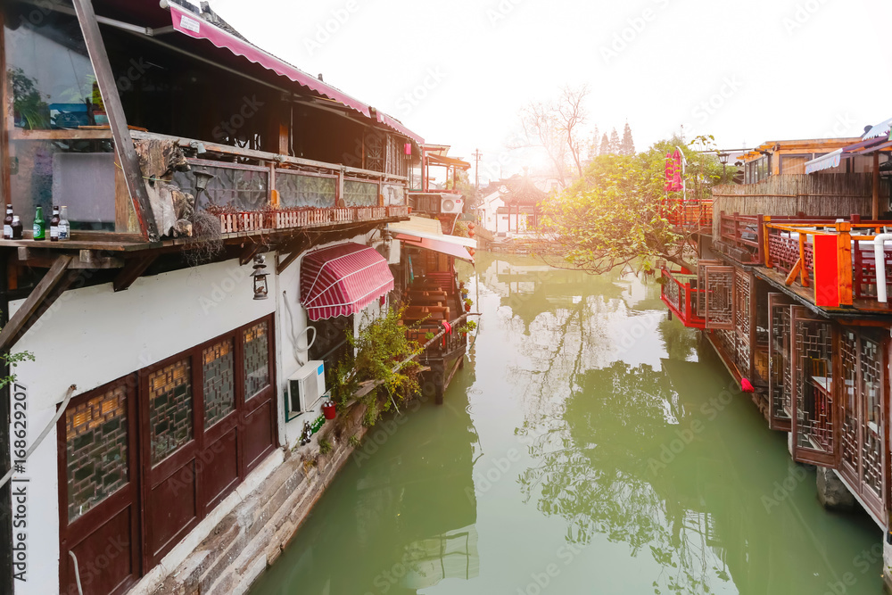 上海的建筑风光和天际线