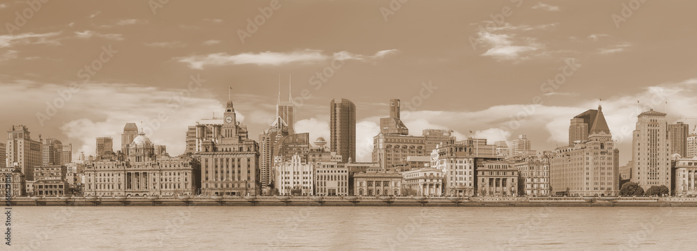 Architectural scenery and skyline of Shanghai