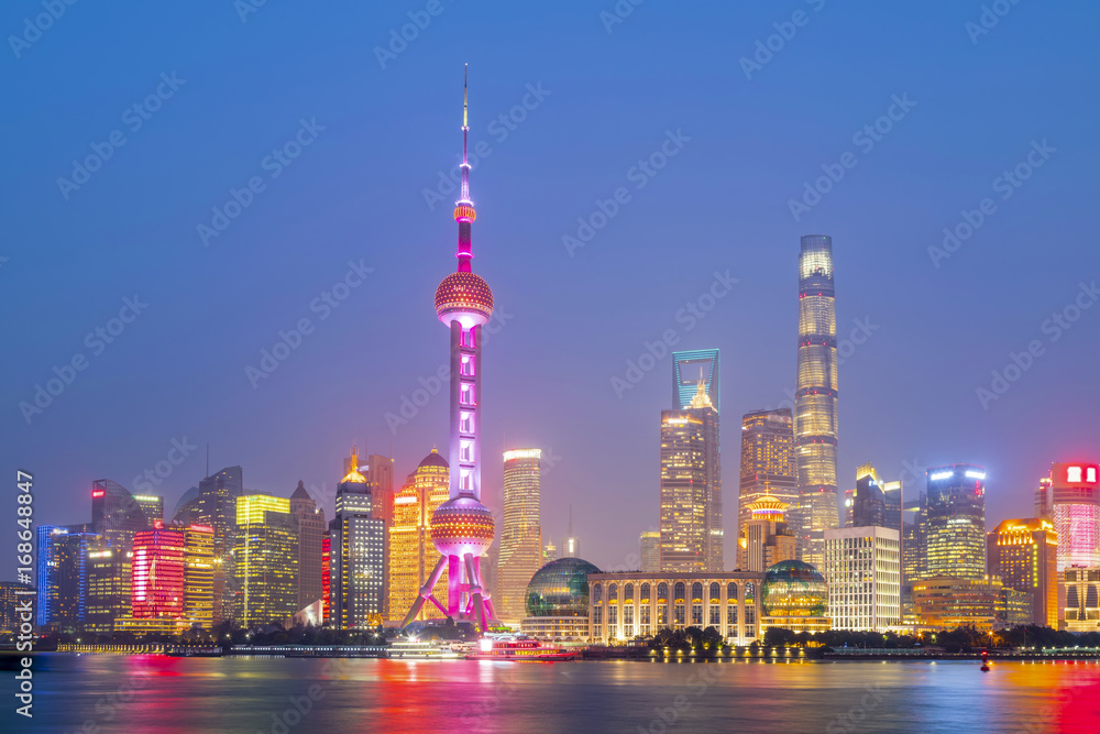 Architectural scenery and skyline of Shanghai