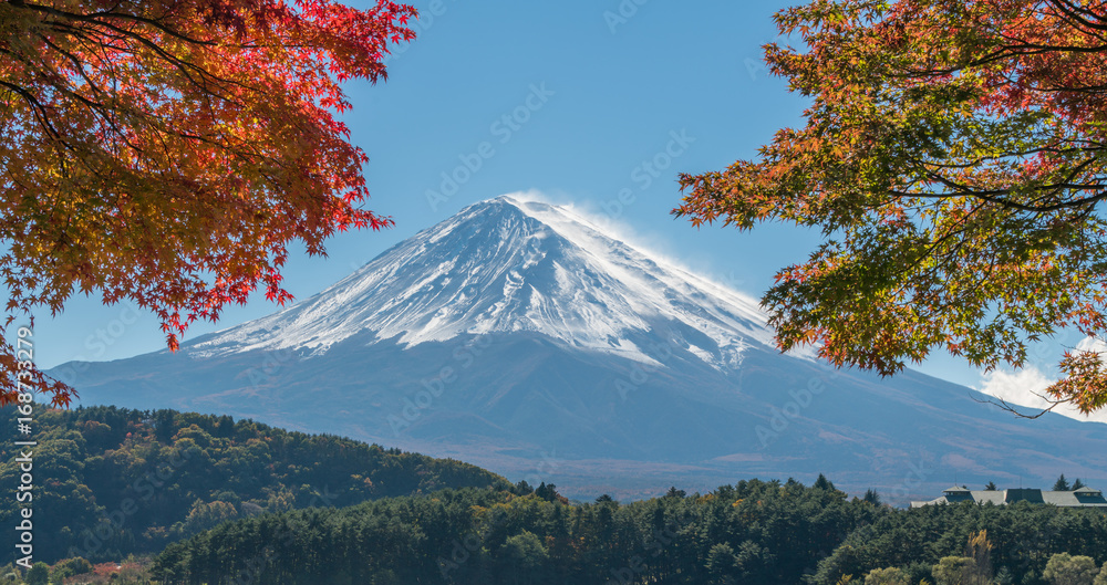 Mount Fuji in Autumn Color, Japan