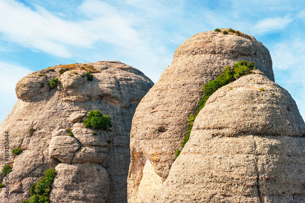 Rock formation in Montserrat, Catalonia Spain