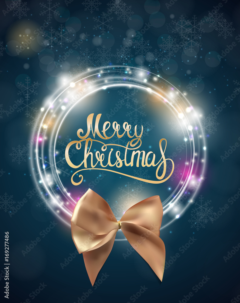 Merry Christmas and New Year Background. Vector Illustration