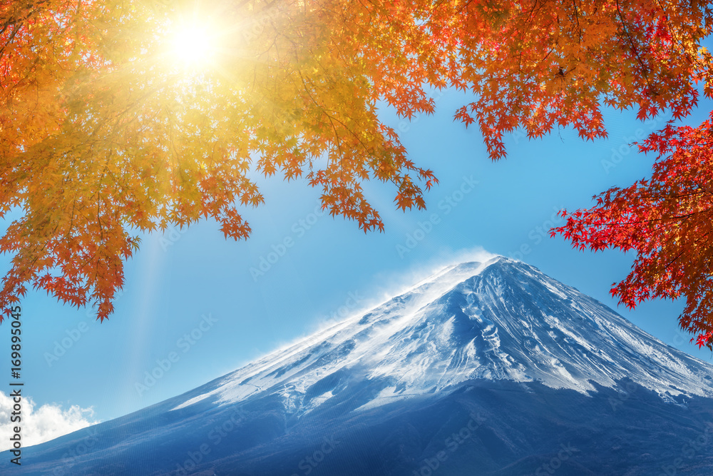 Mount Fuji in Autumn Color, Japan