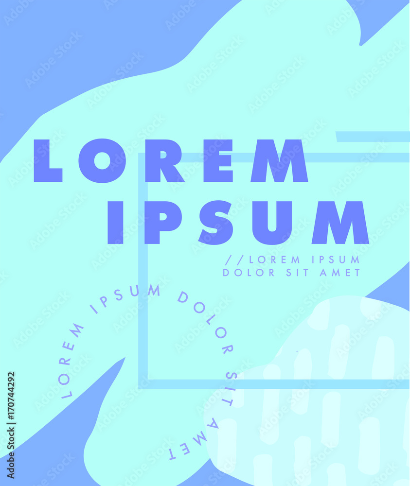 Vector image of card with text lorem ipsum