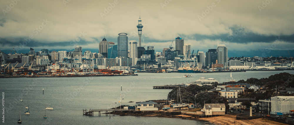 Auckland City Skyline, New Zealand