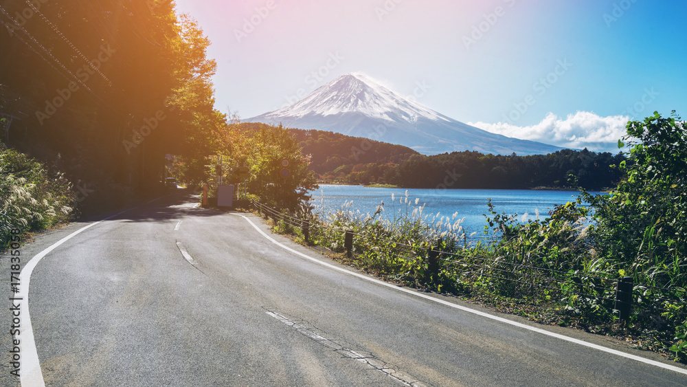 日本富士山和河口湖公路