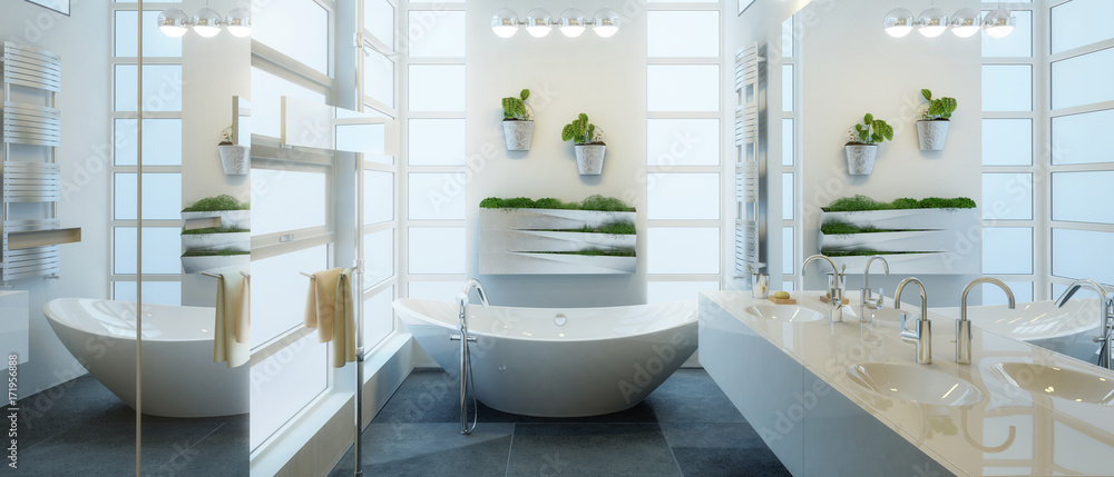 Contemporary Bathroom Adaptation (panoramic)