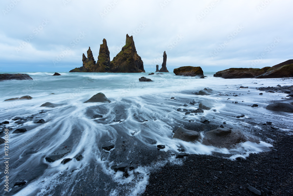 Basalt rock formations Troll toes