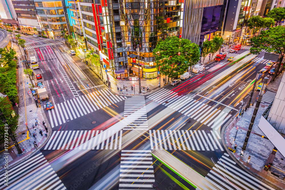 日本东京银座区