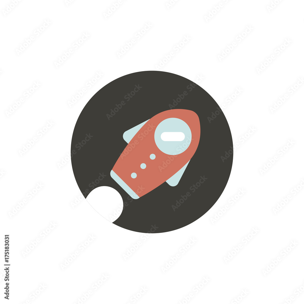 Rocket icon vector illustration