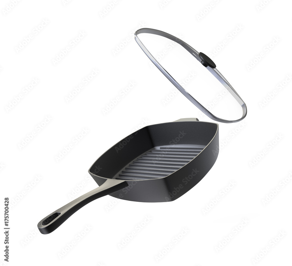 frying pan open lid