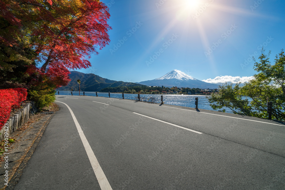 Mount Fuji in Autumn Color, Japan