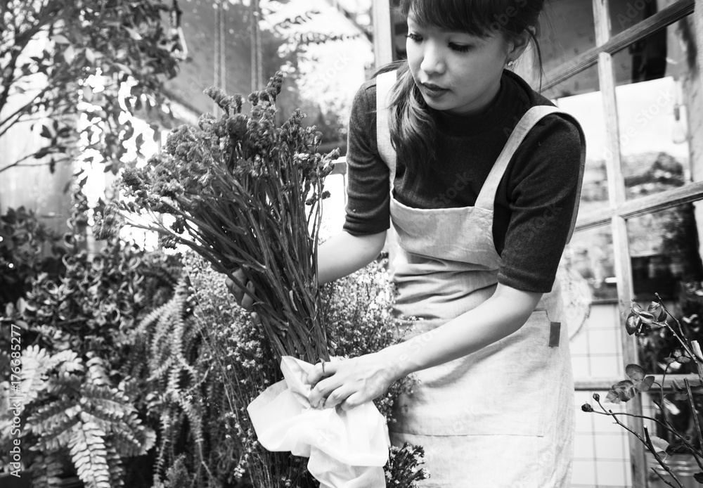 花店商店花店植物花束盛开