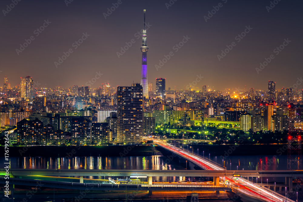 Tokyo Cityscape at Night