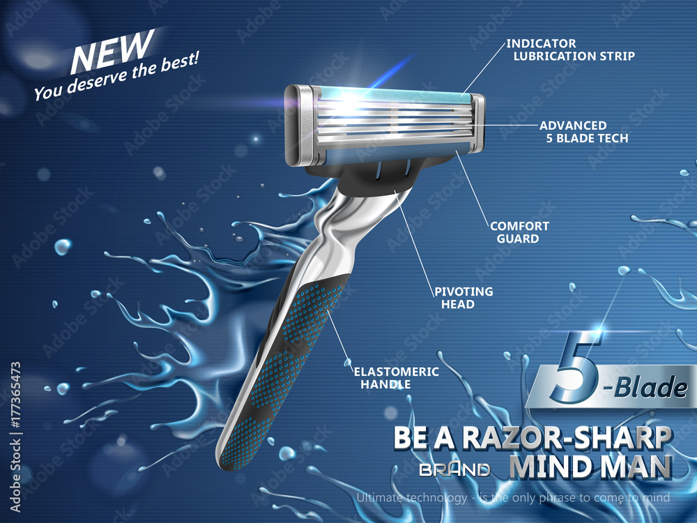 Razor ads for men