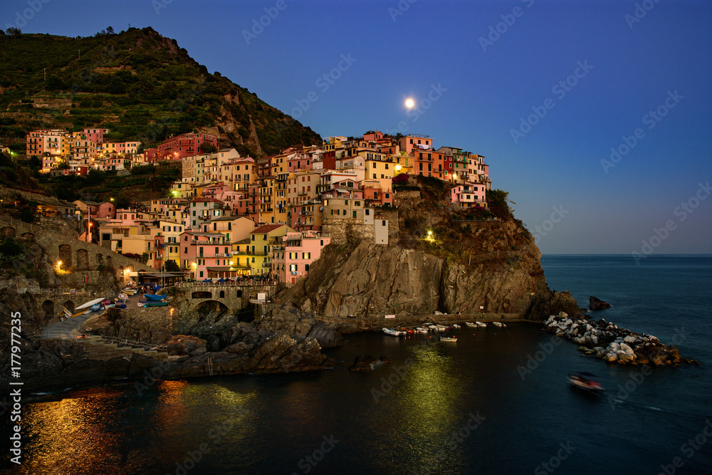 Manarola is a small town,In the province of La Spezia, Liguria, northern Italy.