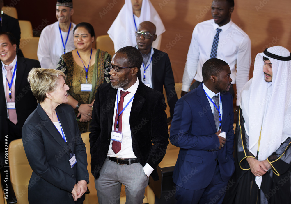 A Group of Business People Having a Discussion.