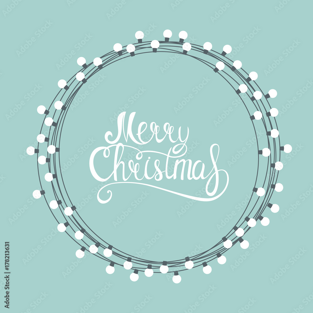 Merry Christmas and New Year Background. Vector Illustration