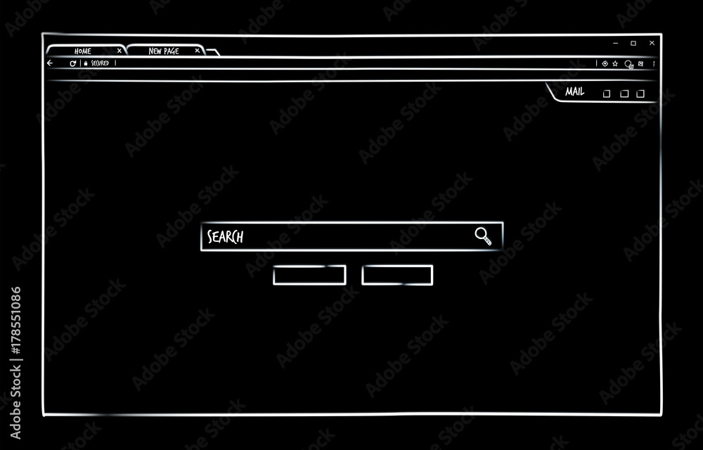 网站页面示意图