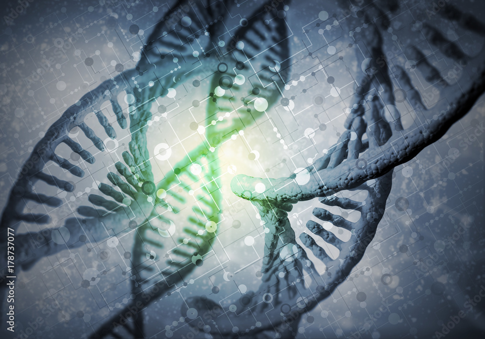 DNA molecules background