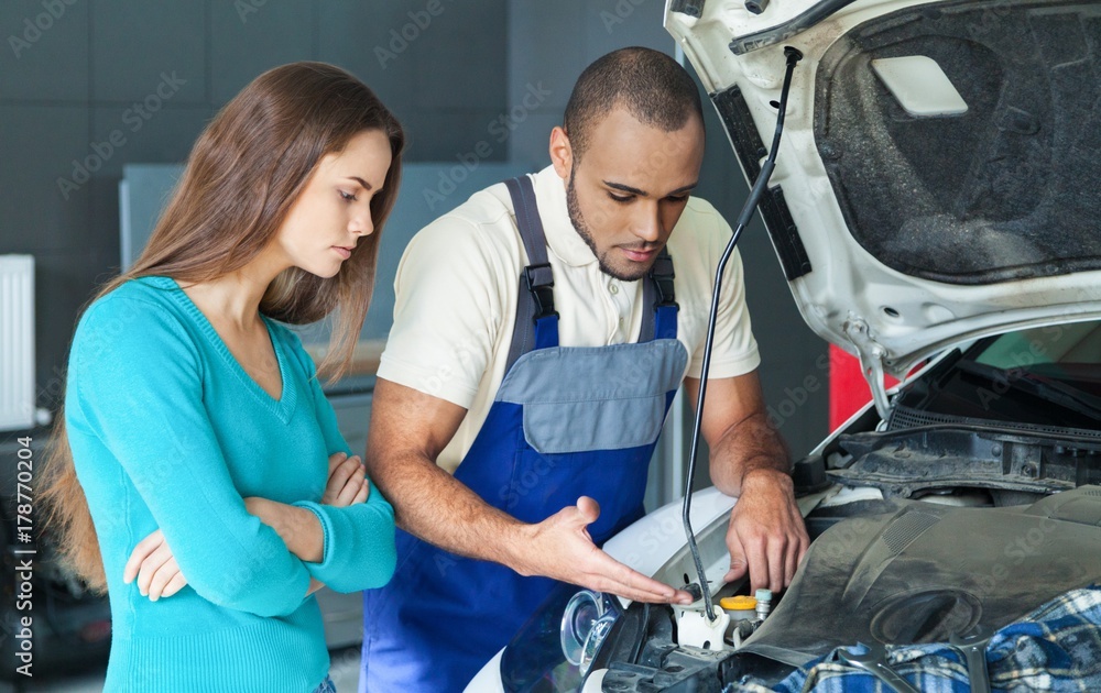 Auto repair shop.