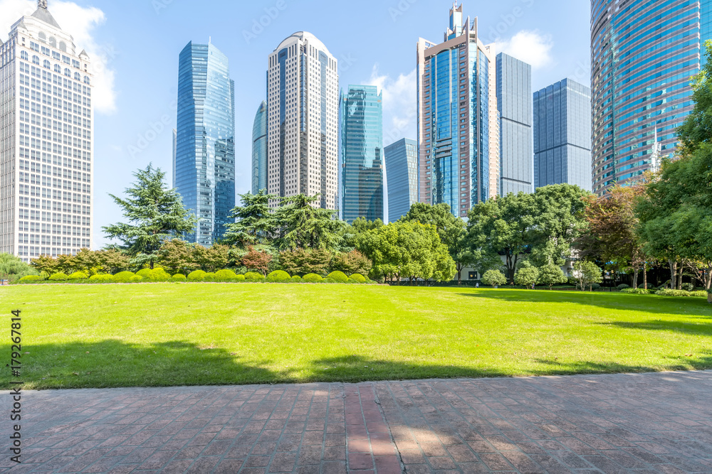 Shanghai Lujiazui financial district skyscrapers