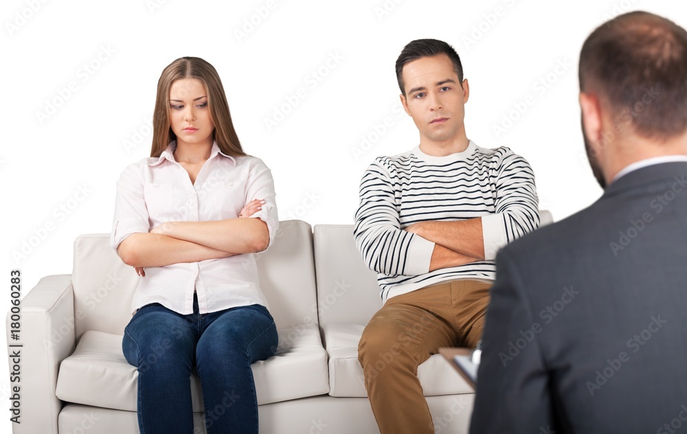 Couple Speaking to a Counselor