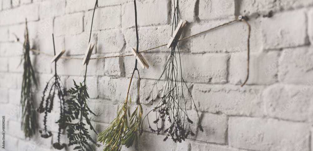 Wall decorated with flowers