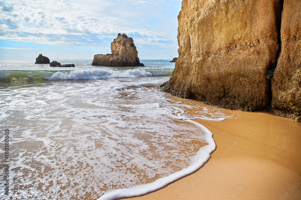 Portimao beach in Algarve, Portugal