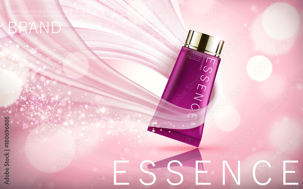 Cosmetic essence ads