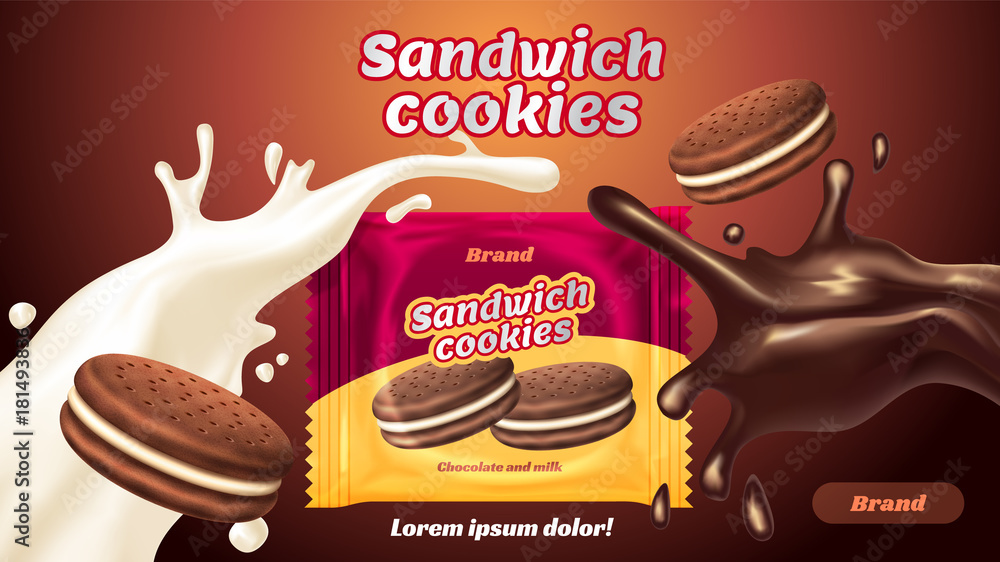 Sandwich cookies ads