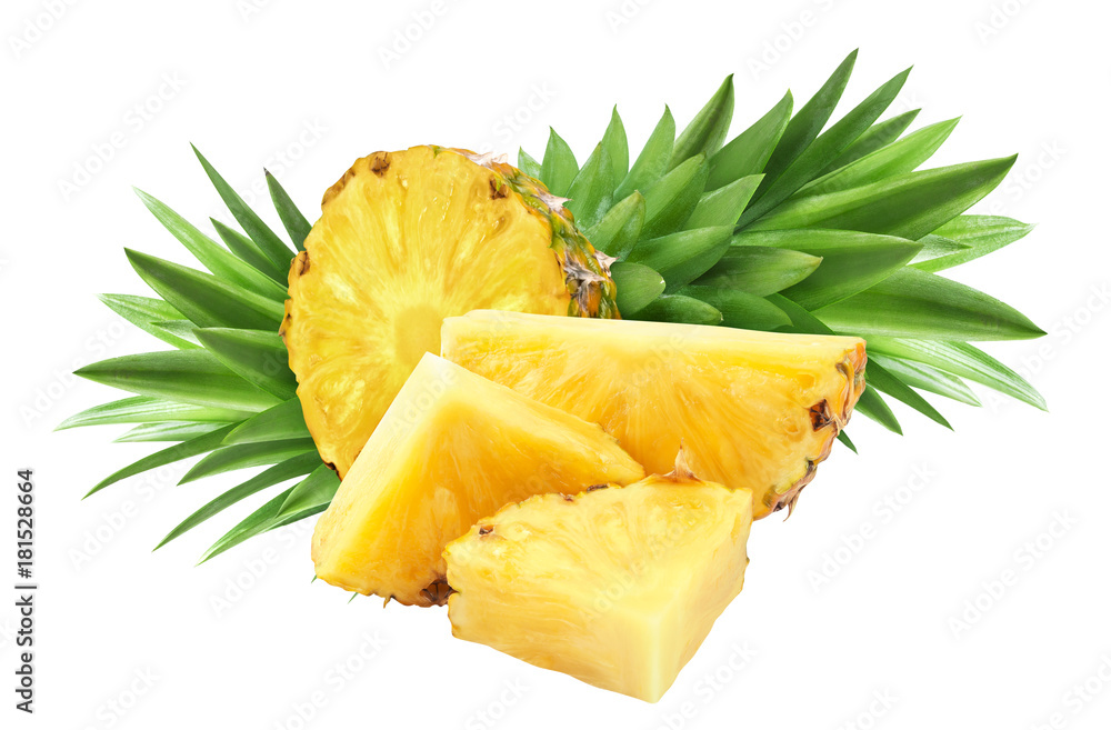 Pineapple isolated on white background