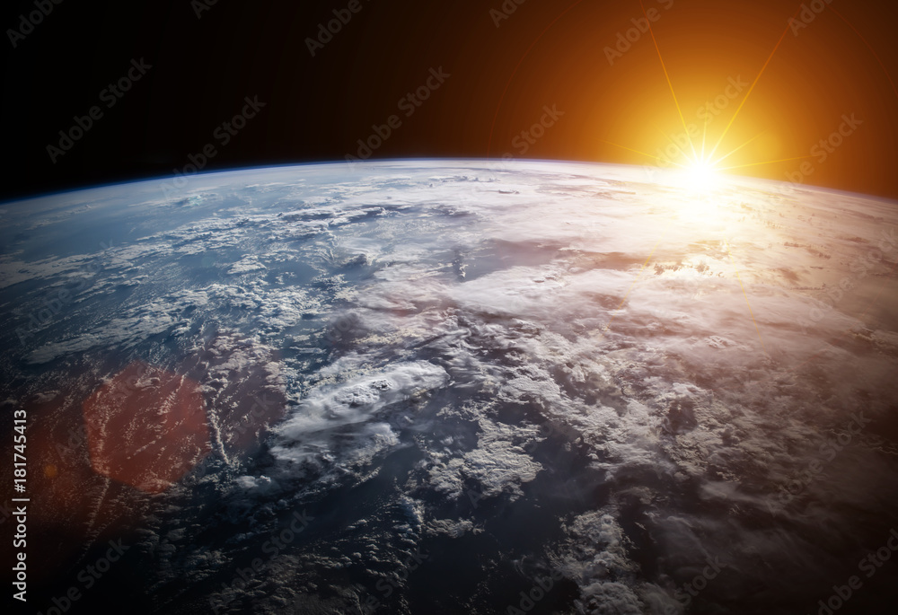 Planet Earth in space 3D rendering elements of this image furnished by NASA