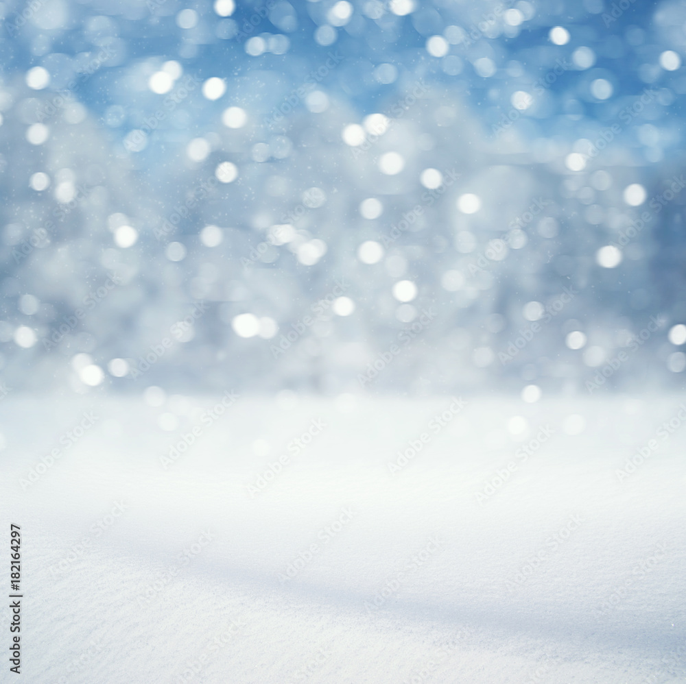 冬季背景和雪