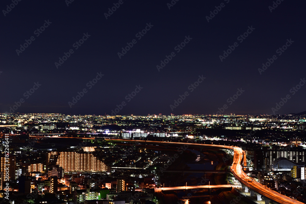 五月山からの夜景