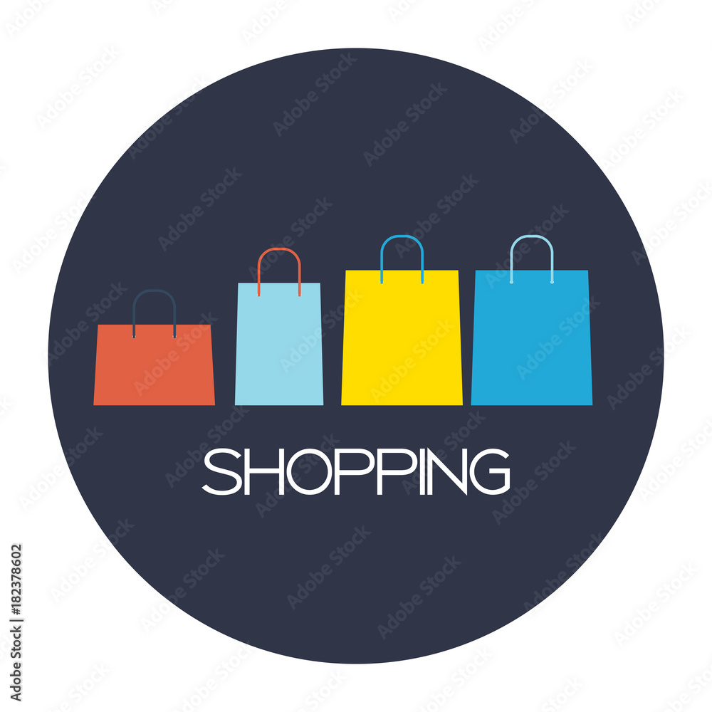 Shopping Bag Design Background. Vector Illustration