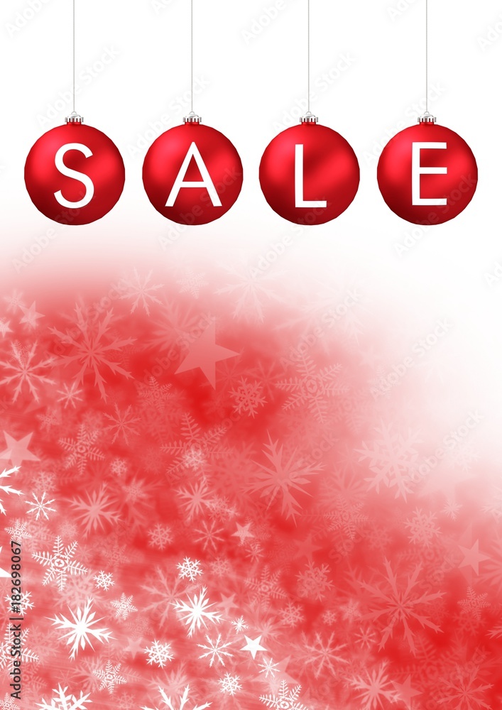 Sale Christmas bauble decorations and Snowflake Christmas