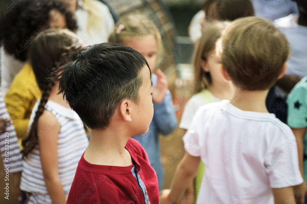 Happy kids at elementary school