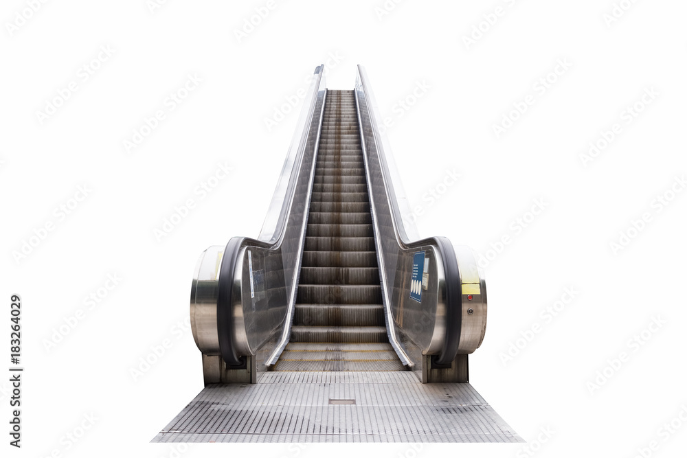 outdoor escalator isolated