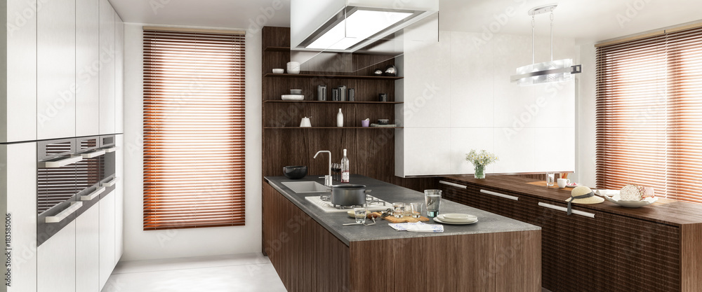 Contemporary Kitchen (panoramic)