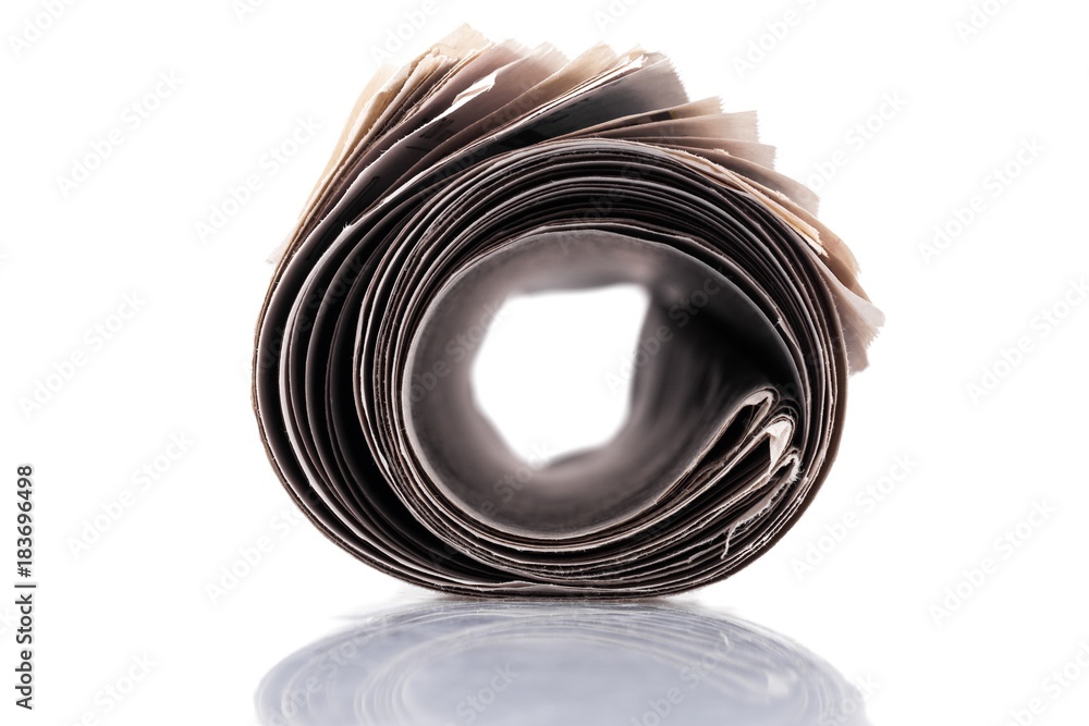 Rolled Newspaper