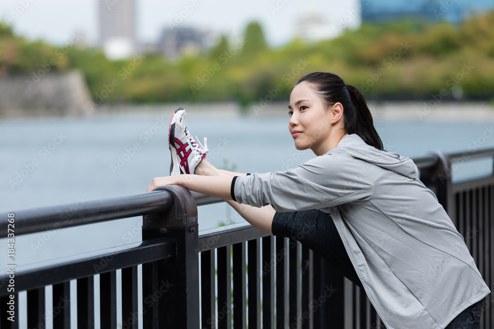 スポーティーな女性