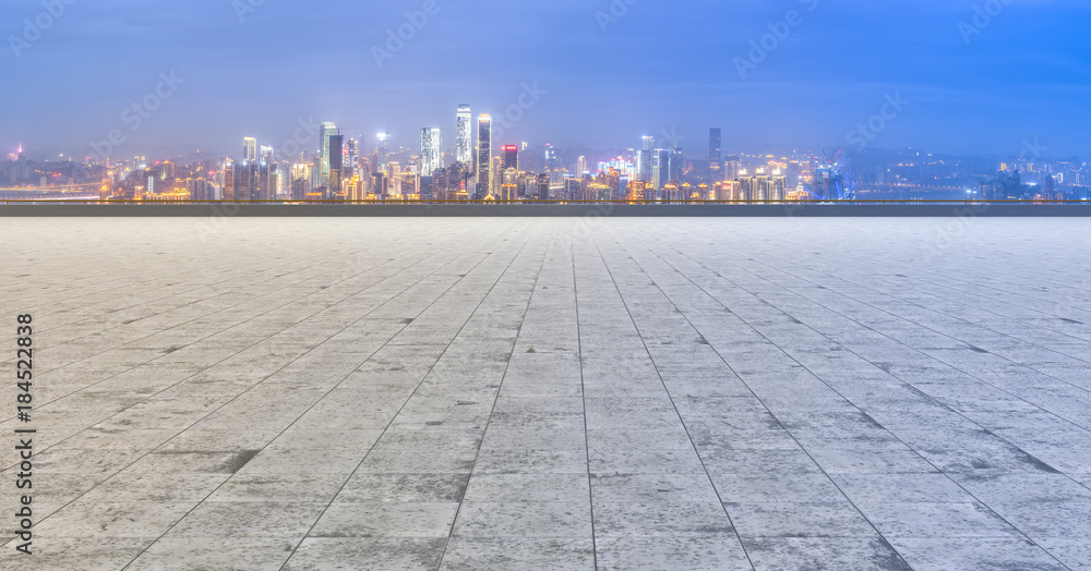 城市建设道路与天际线