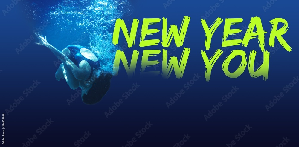 Composite image of new year new you