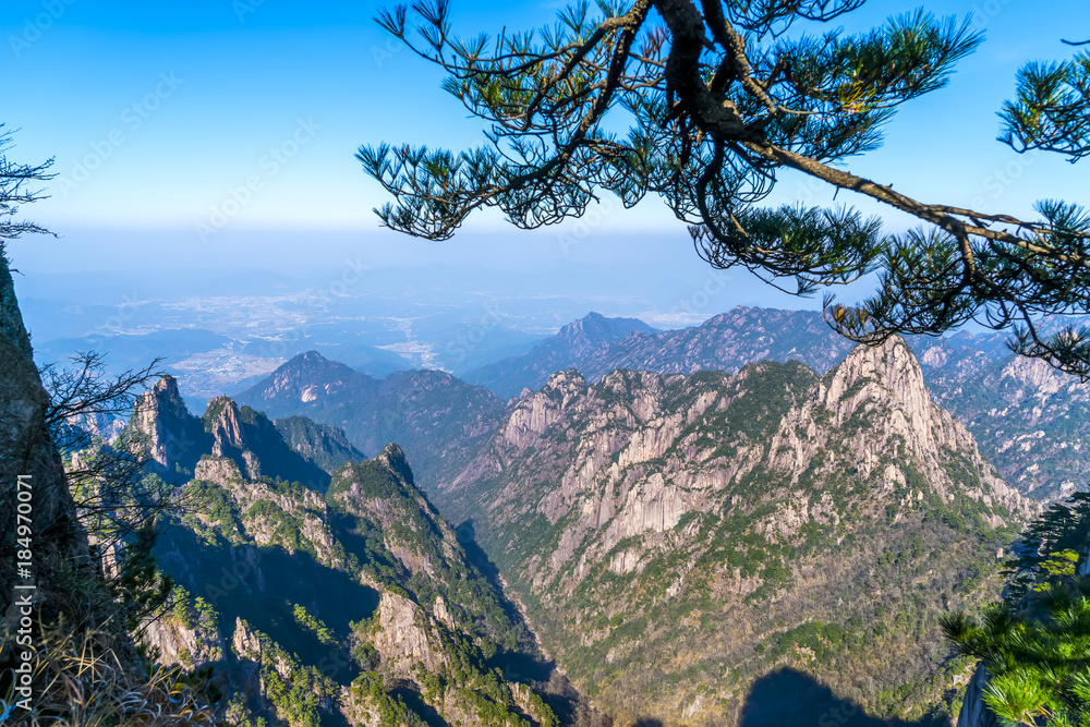 中国黄山风景秀丽