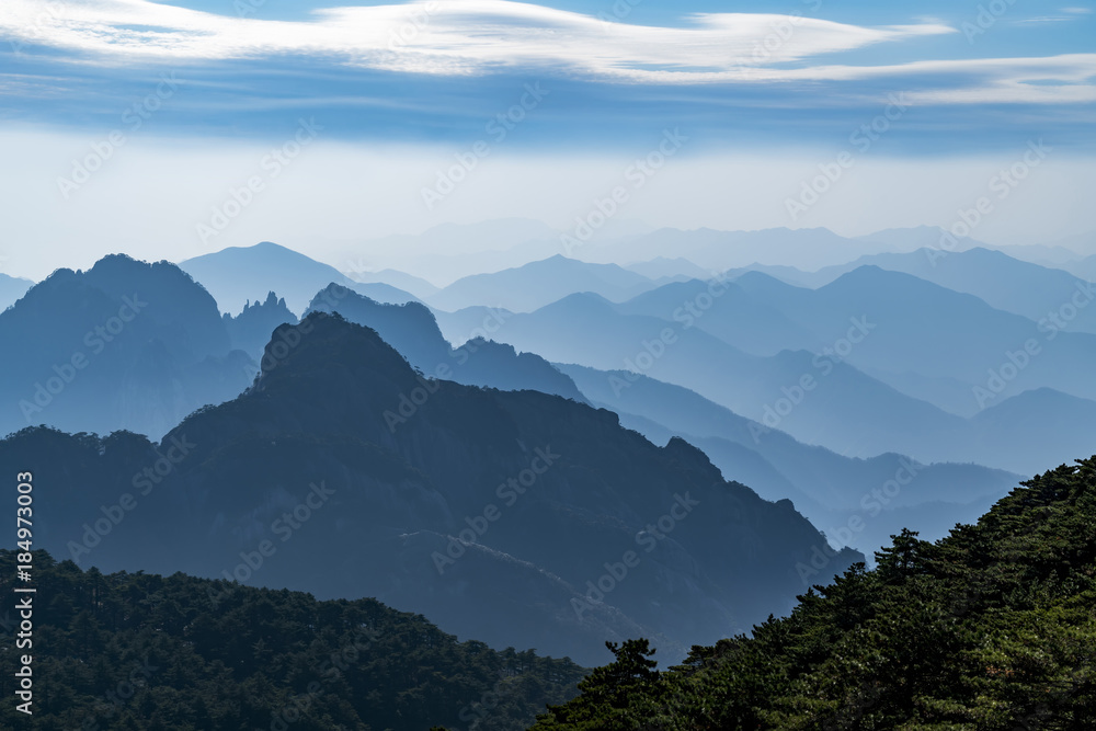 中国黄山山清水秀