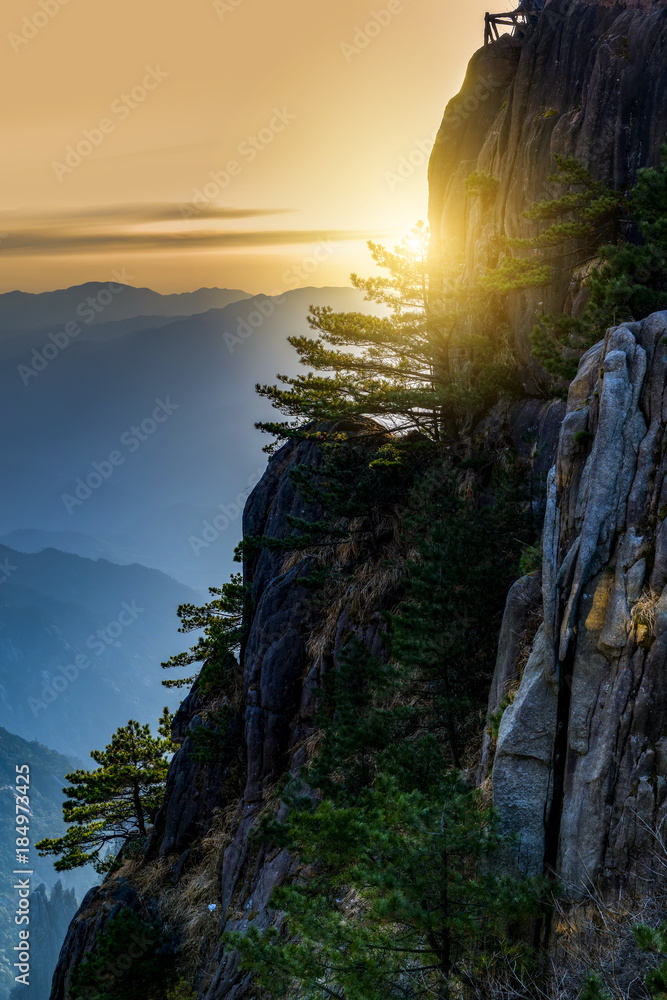 中国黄山山清水秀