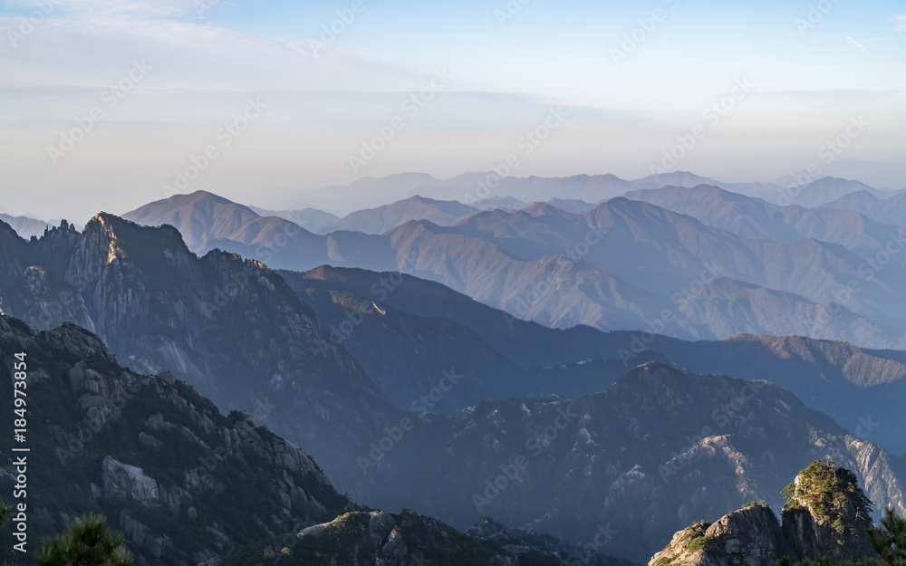 中国黄山山清水秀