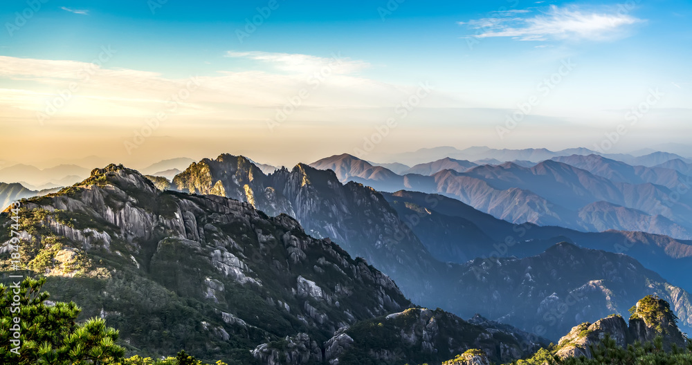 中国黄山山清水秀